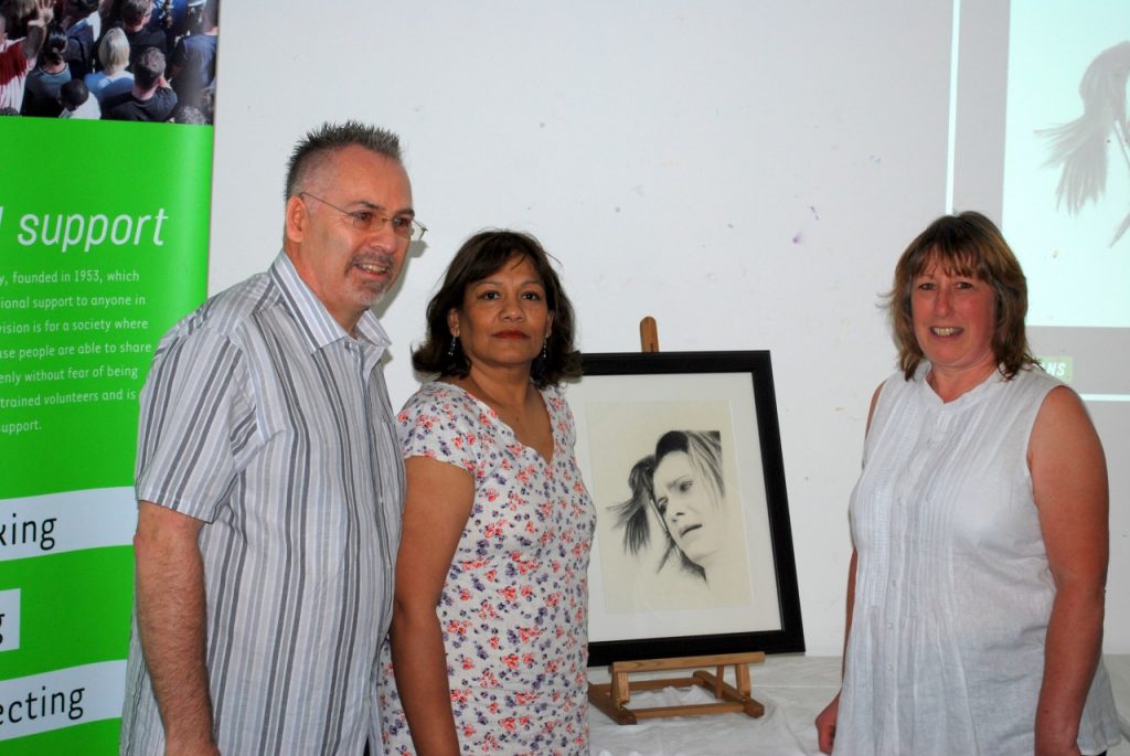 Valerie with Andrew Lockley and Lynn Hughes