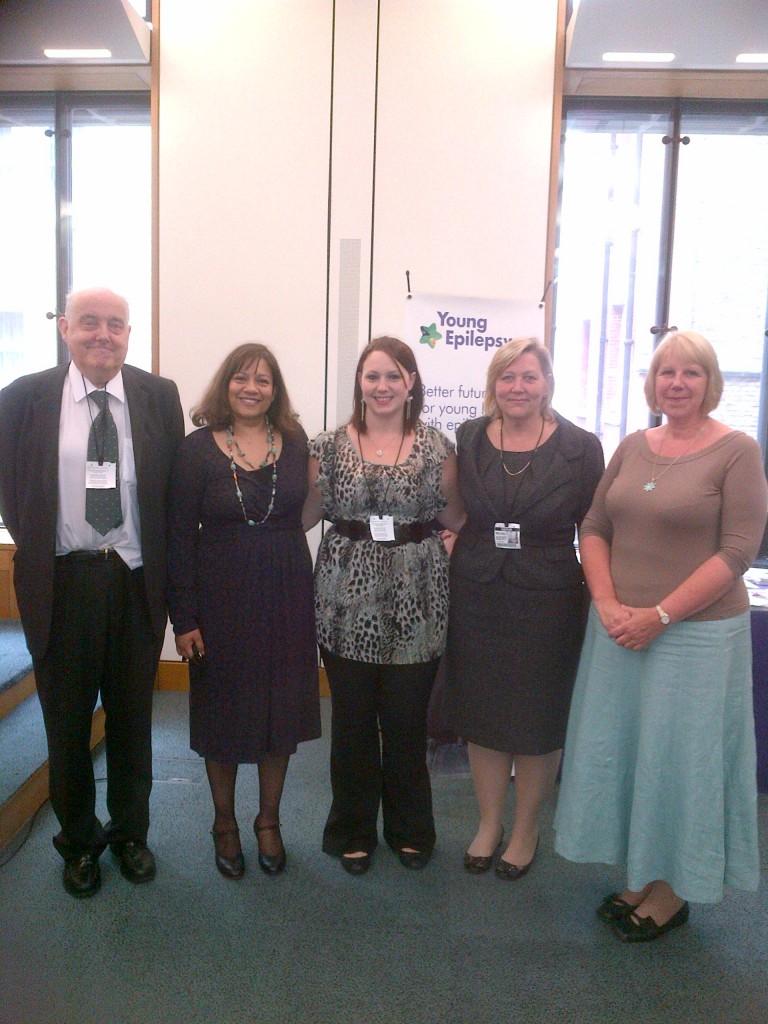 Valerie with Professor Brian Neville, Emma Parrot, Karen Deacon and Sharon Wood
