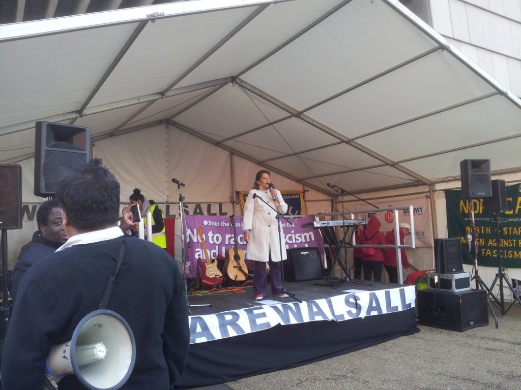Valerie speaking at the We are Walsall event