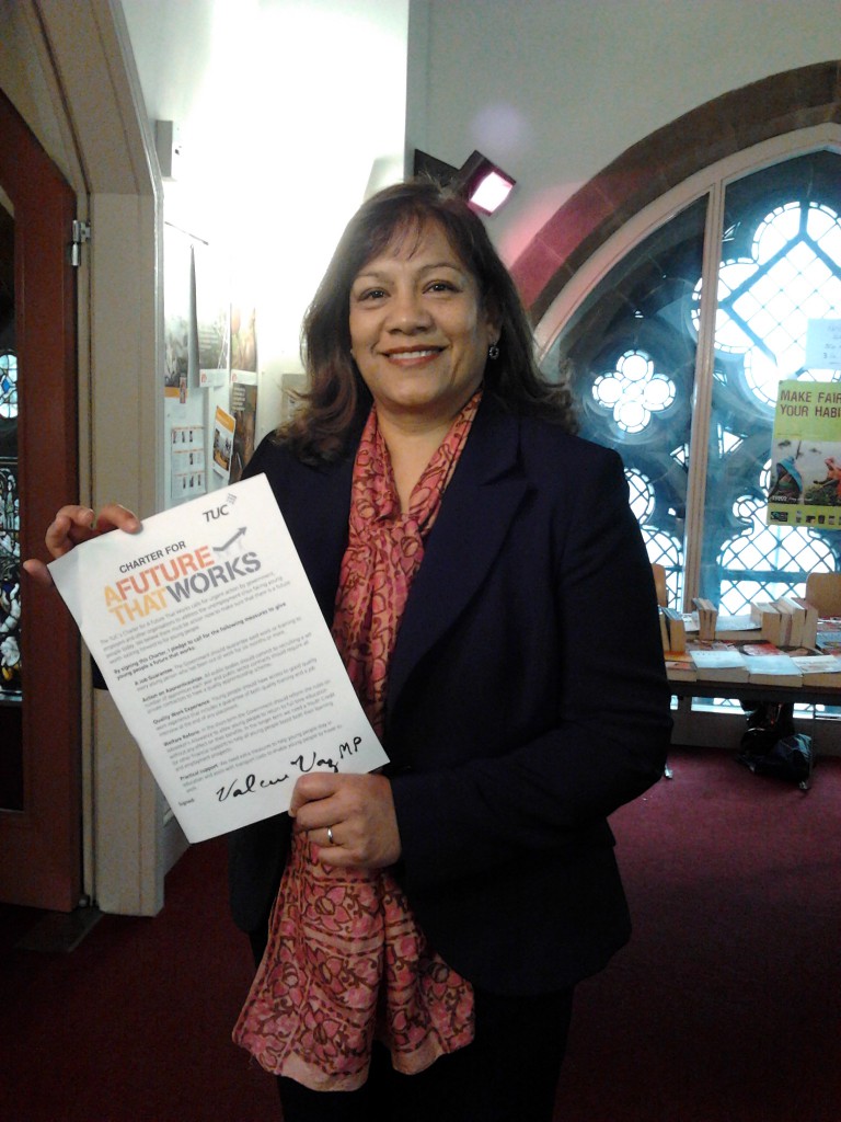 Valerie Vaz signs Charter