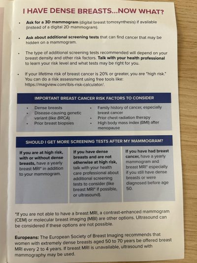 Density Matters leaflet 3