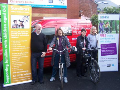 valerie-supports-walsall-cycling-initiative-with-beccy-marston-and-lesley-easter
